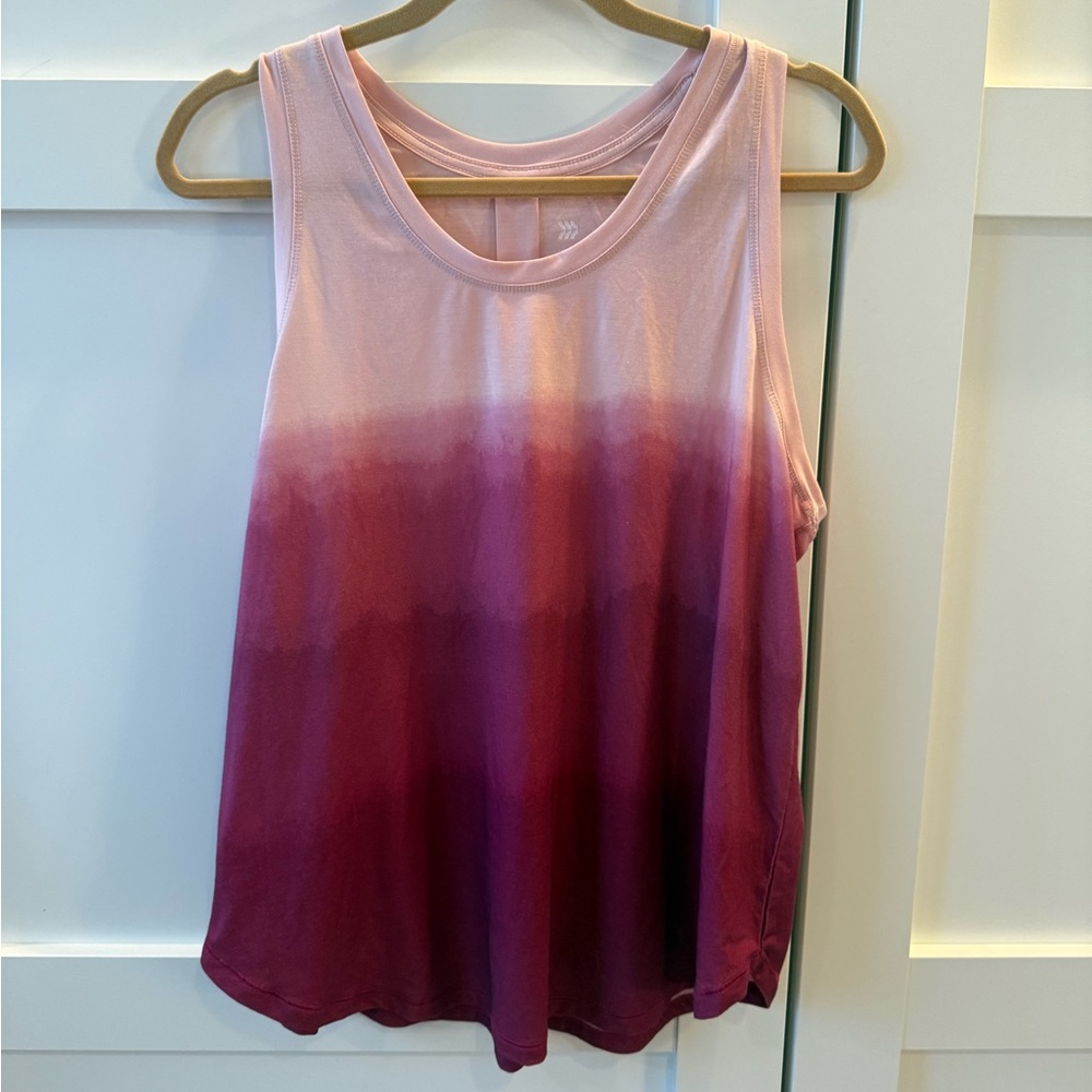 All in Motion Pink and Purple Ombre Tank Top